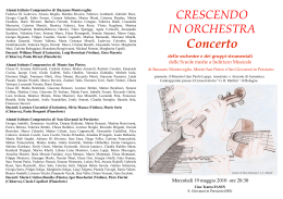 Concerto - Istituto Comprensivo San Giovanni in Persiceto