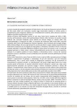 Articolo Gorini - Carli - Milano città delle scienze