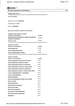 &igrave;nterNos > Strutture sanitarie convenzionate