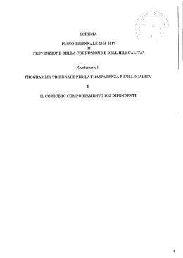 PIANO TRIENNALE 2015-2617 DI PREVENZIONE DELLA