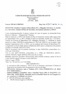 determina dirigenziale 2617 del 2014