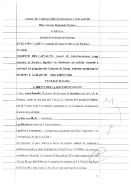 U.R.E.G.A. - Comune di Gangi