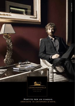 Partite per un viaggio. arrivate in un`opera d`arte.