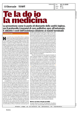 il Giornale TEMP&Icirc; - Medicina e Persona