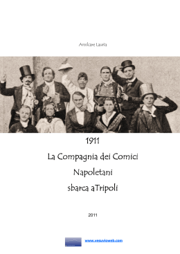 La Compagnia dei Comici Napoletani sbarca aTripoli