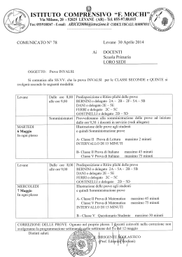 Comunicato n 78-Prove Invalsi