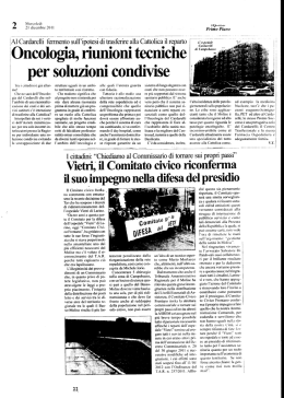 LARINO. - Azienda Sanitaria Regionale del Molise