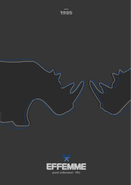 Scarica Catologo PDF - Effemme - Ponti sollevatori