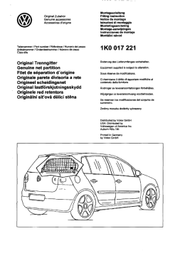 Original Zubehor Genuine accessories Acoessoires d`origine