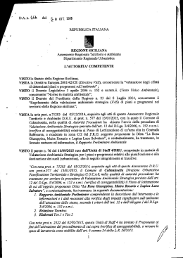 Decreto esclusione VAS 4642015
