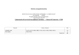 settore alberghiero - Istituto Statale Istruzione Superiore G