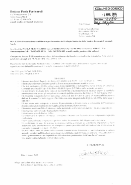 Modulo e curriculum Perticaroli