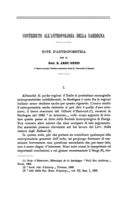 C&Ugrave;HTRIBU`I`&Ugrave; ALL`ANTR&Ugrave;P&Ugrave;L&Ugrave;GM DELLA SARIJEG&Icirc;`M