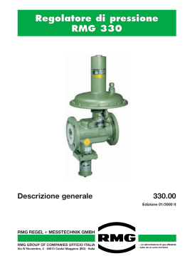Regolatore di pressione RMG 330