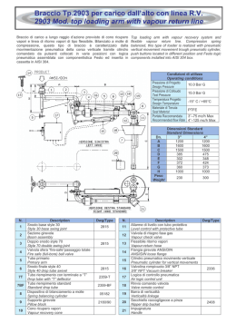 Braccio Tp.2903 per carico dall`alto con linea R.V. 2903 Mod. top