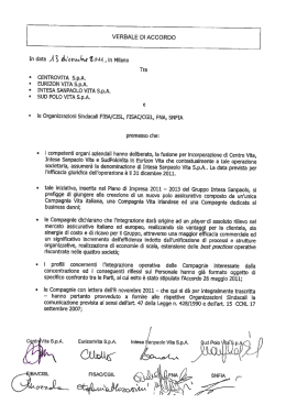 VERBALE DI ACCORDO - FISAC CGIL Piemonte
