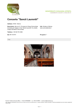 Concerto "Sancti Laurentii"