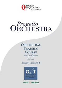 ORCHESTRAL TRAINING COURSE