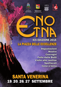 Opuscolo EnoEtna 2015 - Comune di Santa Venerina