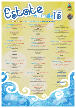 Scarica il programma completo in formato pdf