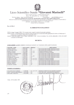 Decreto - G.Marinelli