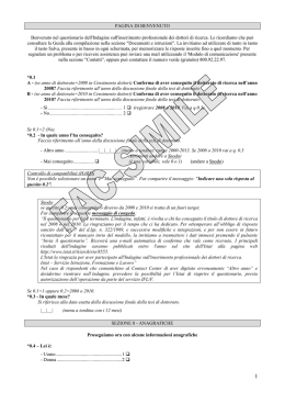 PAGINA DI BENVENUTO Benvenuto nel - SIQUAL