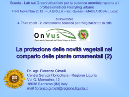 La tutela commerciale delle specie ornamentali in Italia
