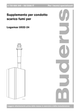 Supplemento per condotto scarico fumi per