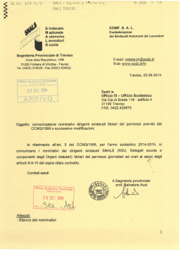 SNALS-Dirig.Sind - Istituto Comprensivo 2 Serena