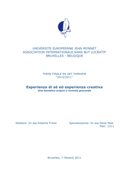 Istituto MEME: Esperienza di s&eacute; ed esperienza creativa. Una