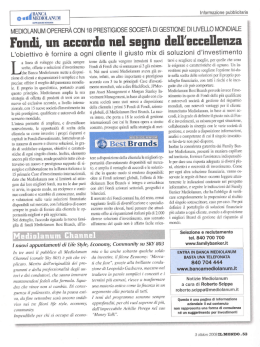 mediolanum operer&agrave; con 18 prestigiose societ&agrave; di gestione di livello
