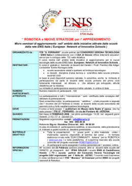 &ldquo; ROBOTICA e NUOVE STRATEGIE per l` APPRENDIMENTO