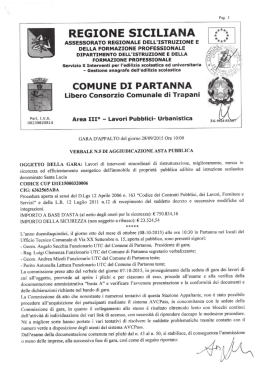 Verbale n. 5 di aggiudicazione asta pubblica del 08.10.2015