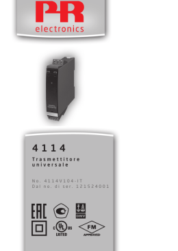 Trasmettitore universale - PR electronics Italy Srl