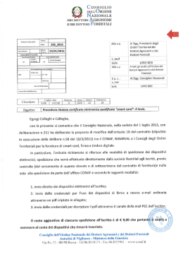 238_2016 - Ordine Dottori Agronomi e Dottori Forestali della