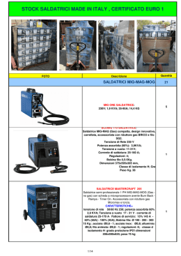 stock saldatrici ottobre 2014