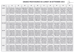 Orario in vigore dal 28.09.15 sez e f