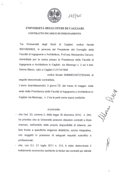 UNIVERSIT&Agrave; DEGLI STUDI DI CAGLIARI