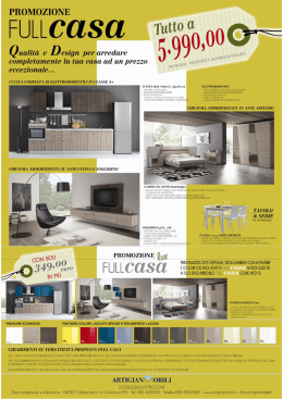 PACCHETTO A PARTIRE DA &euro; 5990