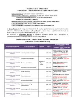 Le date d`esame degli insegnamenti