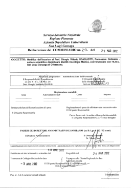 Servizio Sanitario Nazionale Regione Piemonte Azienda