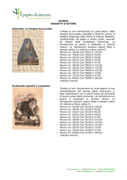 SCHEDA SOGGETTI D`AUTORE Antonello: La