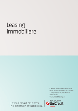 Scheda Leasing Immobiliare