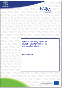 National summary sheets on education systems in Europe and