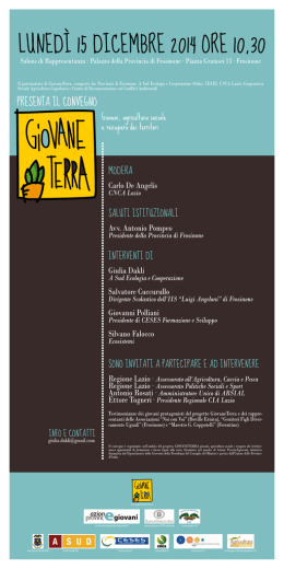 locandina 141215.ai - Provincia di Frosinone