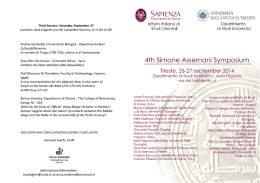 Third Session: Saturday, September 27