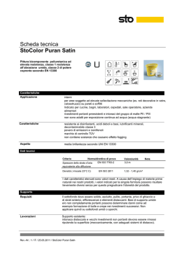 Scheda tecnica StoColor Puran Satin