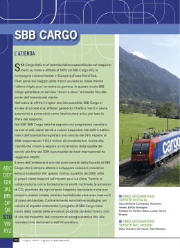 SBB CARGO - Logistica Management