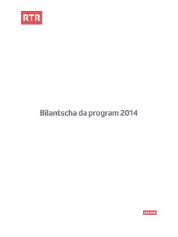 Bilantscha da program 2014