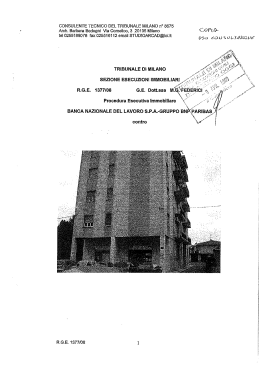 CONSULENTE TECNICO DEL TRIBUNALE MILANO